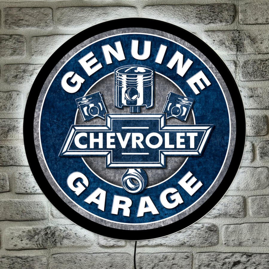 LED Acrylboard Chevrolet Garage