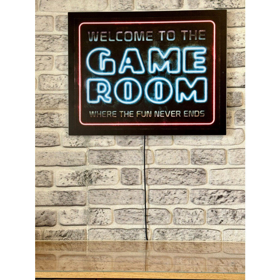 LED Acrylboard Game Room