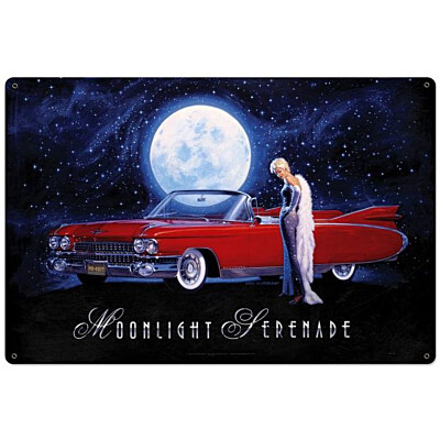 Blechschild Moonlight Serenade XL
