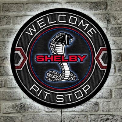 LED Acrylboard Shelby Pit Stop