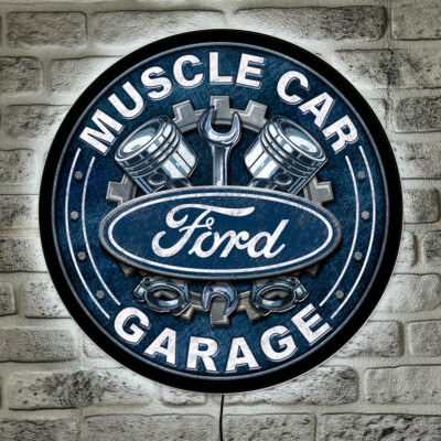 LED Acrylboard Ford Garage