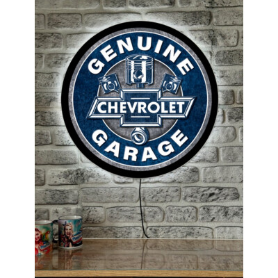 LED Acrylboard Chevrolet Garage