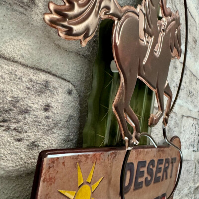 Blechschild Kaktus Desert Hotel 3D