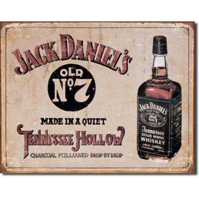 Blechschild Jack Daniel`s Tennessee Hollow