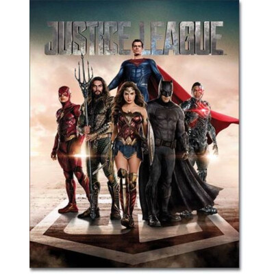Blechschild Justice League Movie