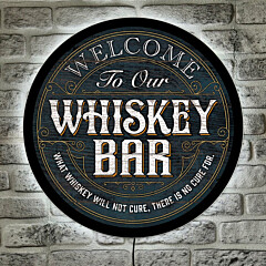 LED Acrylboard Whiskey Bar