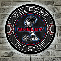 LED Acrylboard Shelby Pit Stop