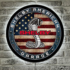 LED Acrylboard Shelby Garage